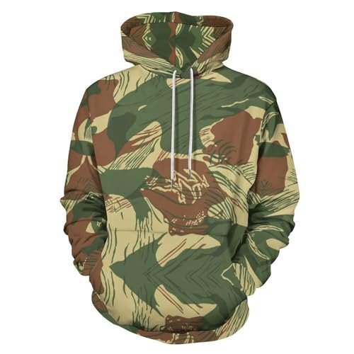 Rhodesian Woobie Hoodie — Brushstroke Camo Poncho Liner Hoodie